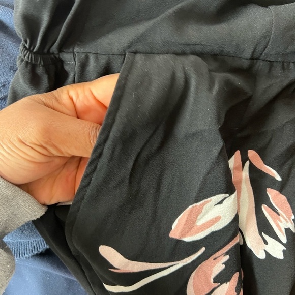 A new day floral sleeveless jumpsuit size XL black purple womens - Picture 7 of 12